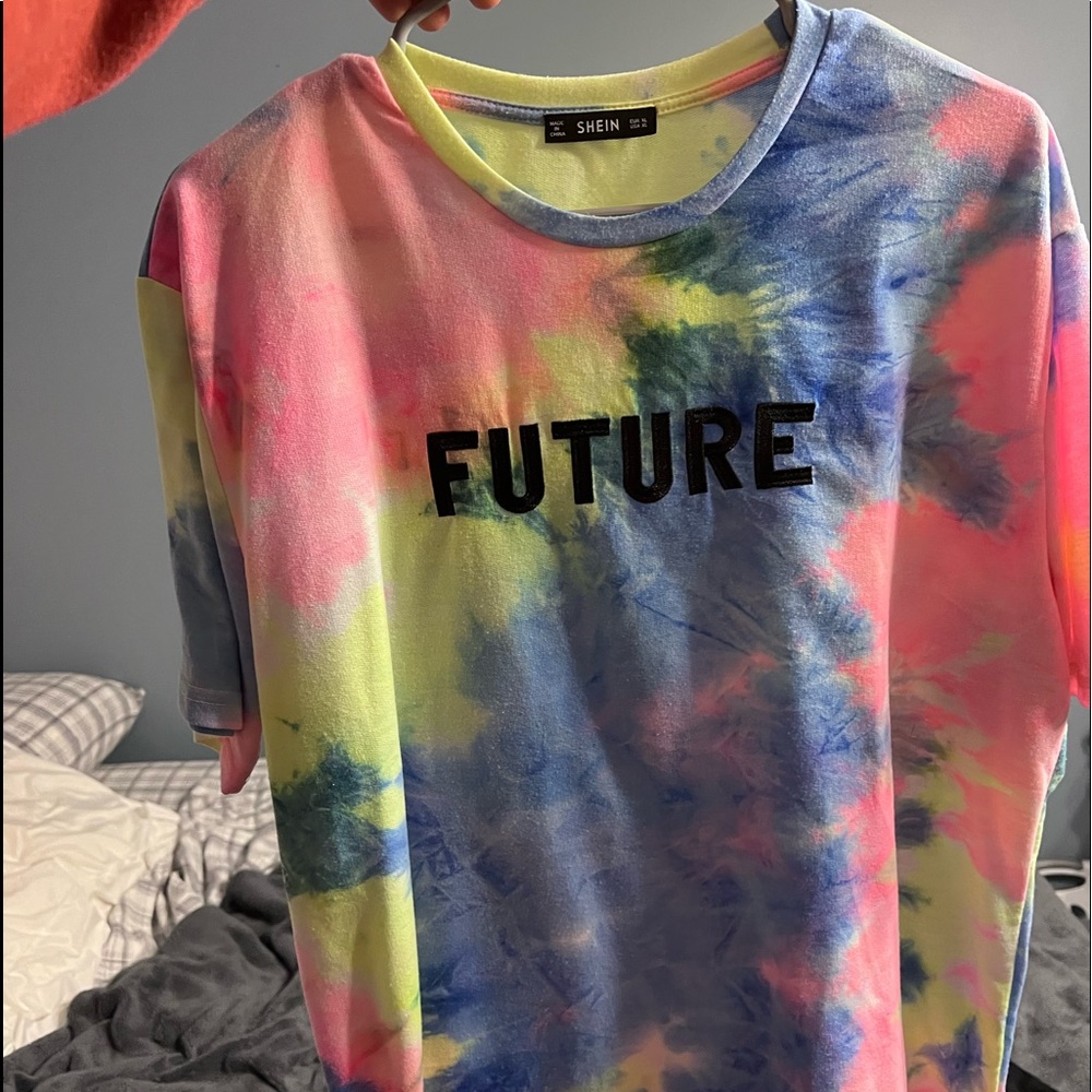 SHEIN tie dye FUTURE shirt.